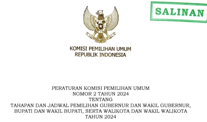 PKPU Terbaru Terbit 26 Januari, Hari Pencoblosan Pilkada 2024 Adalah……