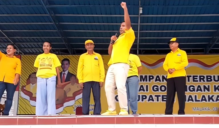 Kader Golkar Malaka Mengamuk Saat Kampanye Terbuka Di Lapangan Betun