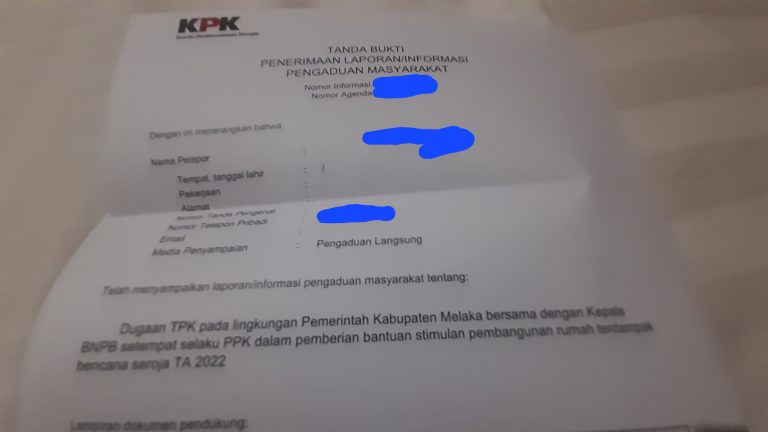 Dugaan Korupsi Rumah Bantuan Seroja 57,5 M Di Malaka Dilaporkan Ke KPK