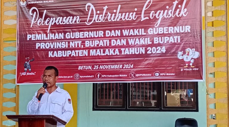 H-2 Pencoblosan, KPU Malaka Droping Logistik Untuk 11 Kecamatan