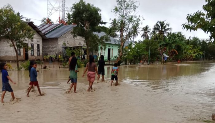 Mota Delek Meluap, Desa Rabasa Malaka Tergenang Banjir