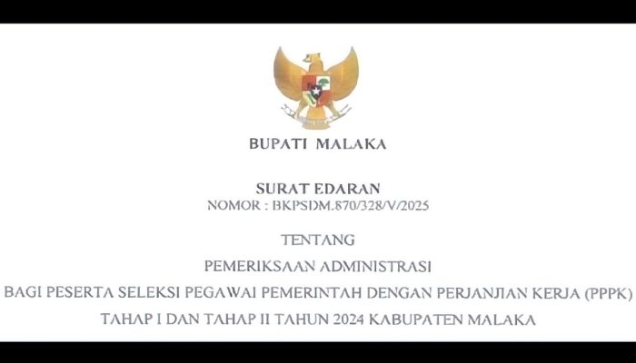 Pemkab Malaka Lakukan Verifikasi Administrasi Peserta Seleksi PPPK Tahap I dan II Tahun 2024
