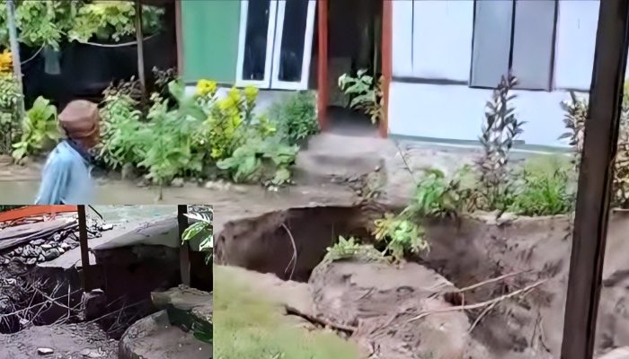 Curah Hujan Tinggi, Kebun Dan Halaman Rumah Warga Di TTS Amblas